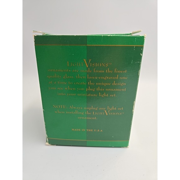 3" Vintage Light Visions Laser Etched Glass Ornament LAUREN 297/10,000 Christmas - Picture 6 of 6